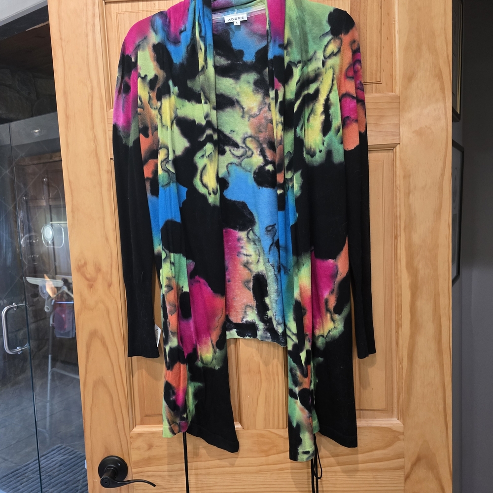 Adore Me Multicolor Tie-Dye Cardigan